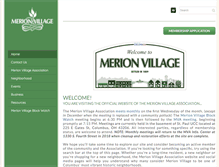 Tablet Screenshot of merionvillage.org